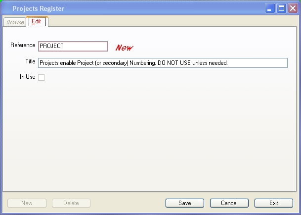 Edit Project Details