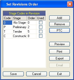Stage Order