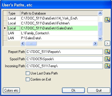 Set TDOC Paths