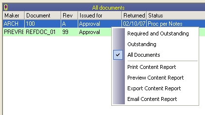 Documents Displayed
