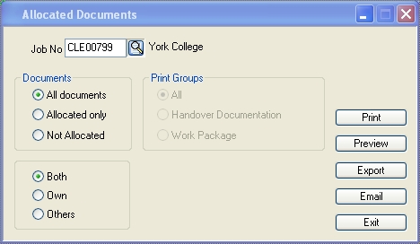 Grouped Document Report