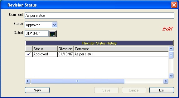 System (Coordinated) Status of Revision of Others Document