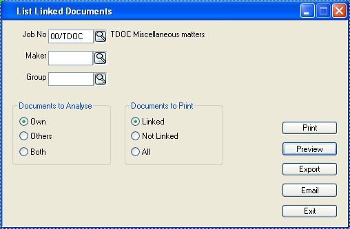 Linked Documents Report